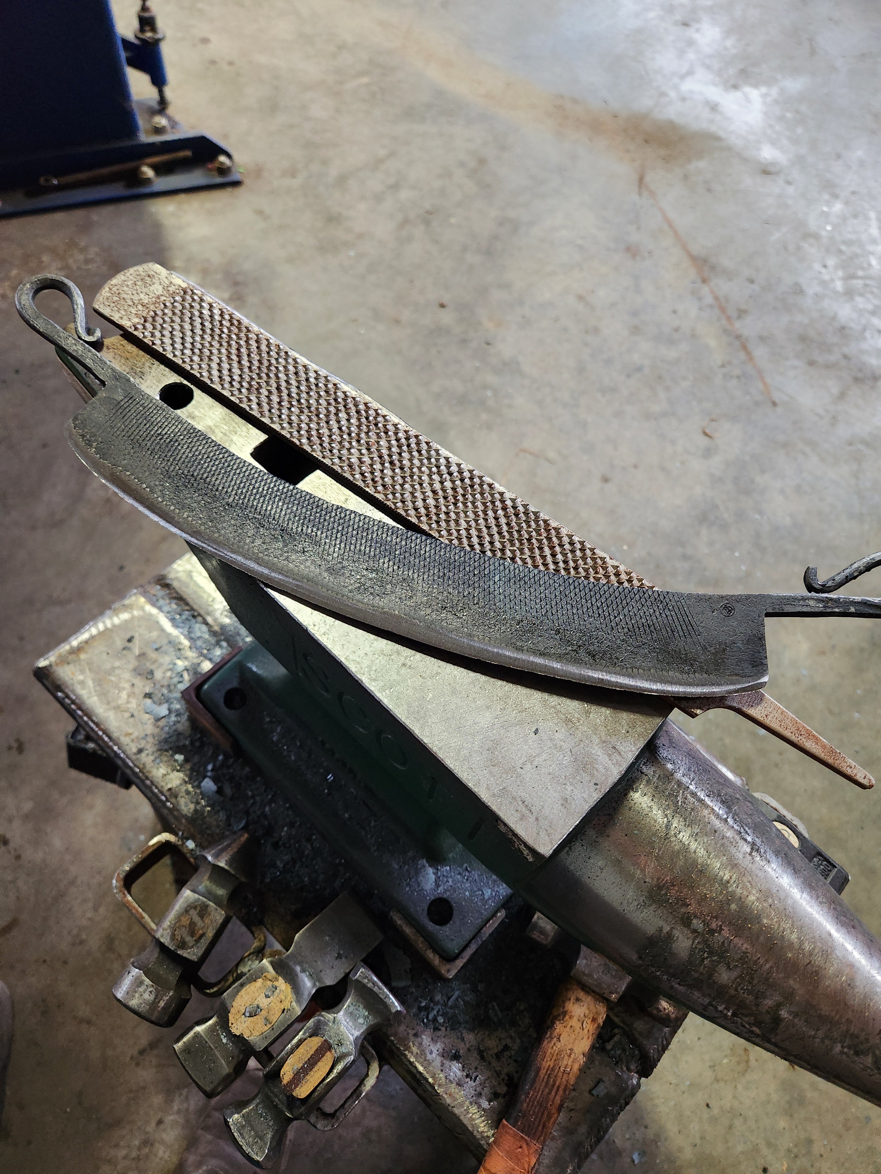 Farrier rasp pizza cutter