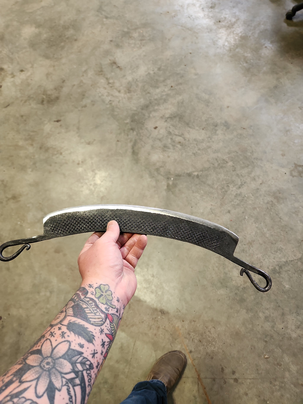 Farrier rasp pizza cutter