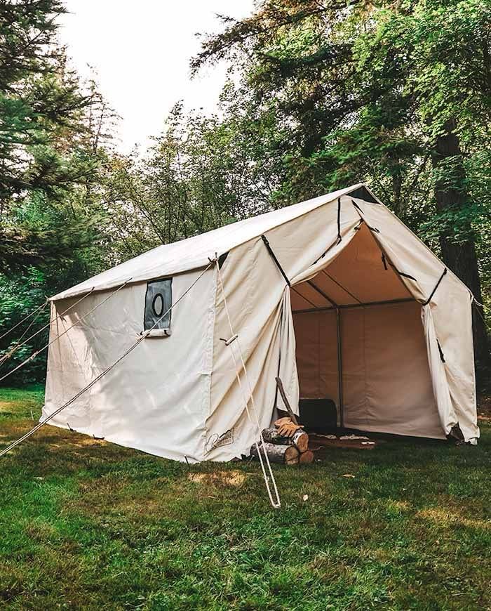 Hunting camp tent spikes