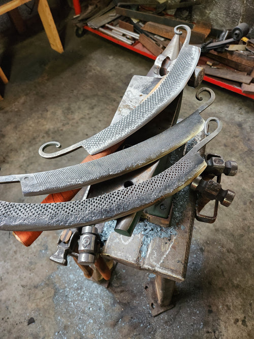 Farrier rasp pizza cutter